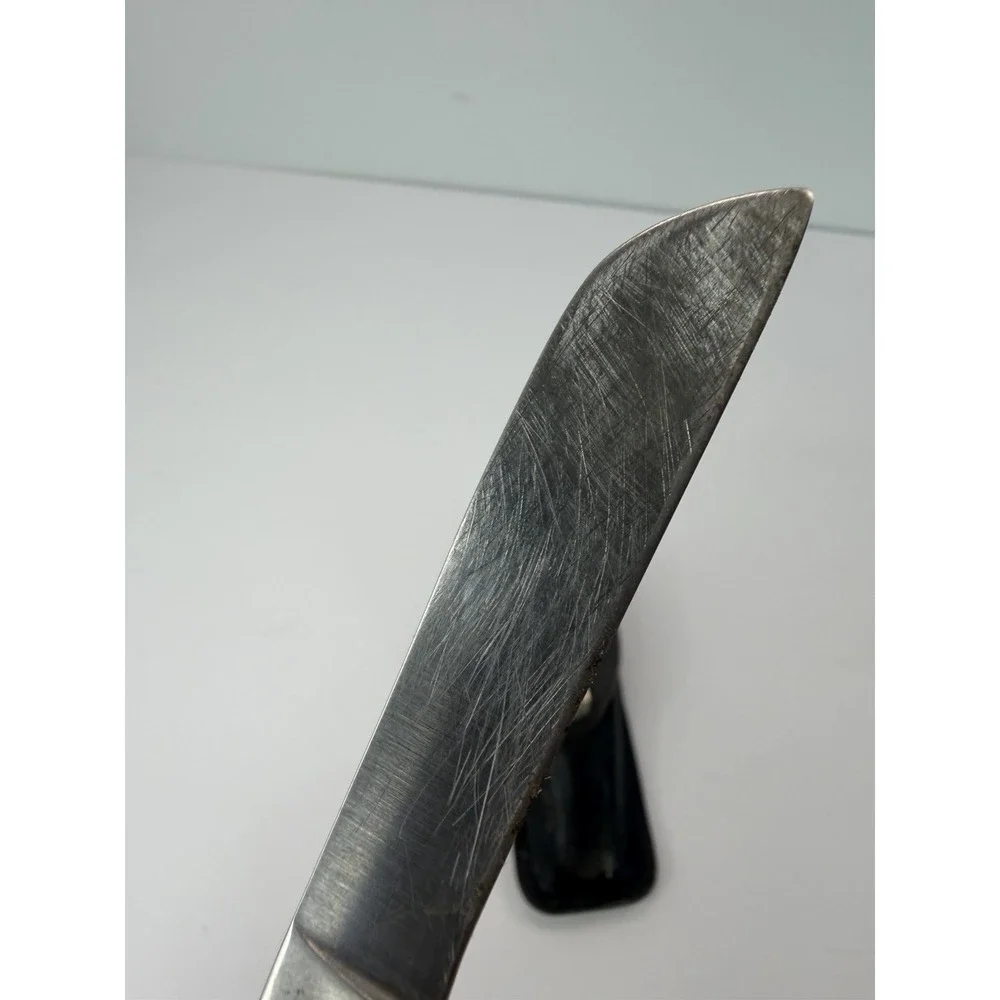 Buck 315 Yachtsman Marlin Spike Knife With Leather Sheath Vintage As Is